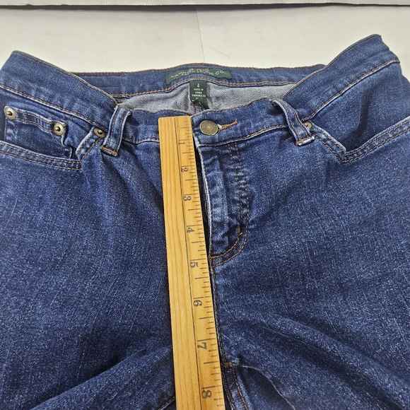 Lauren Ralph Lauren Dark Blue Straight Leg Jeans Sz 4 - Picture 5 of 13